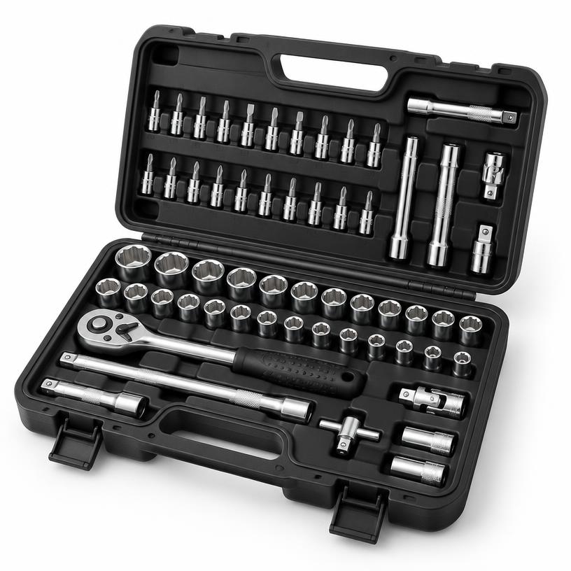 Jogo de Soquetes Tramontina PRO 1/2" 46 peças